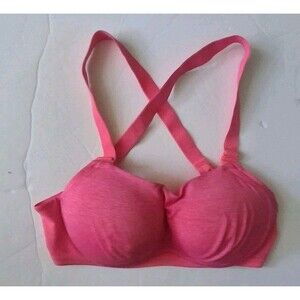 Victoria's Secret VSX The Ultimate Sports Bra Hot Pink Size 36C Logo Underwire